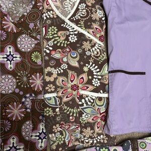Floral and Geometric Patterned Scrub Tops SMALL / XS